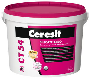 Фарба фасадна силікатна Ceresit Ct 54 Silicate Aero База А білий 4,5 кг